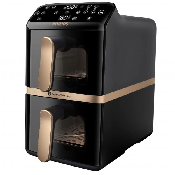 Frytkownic beztłuszczowa Philips Ovi Stacked Dual Basket seria 4000 NA462/70 Airfryer